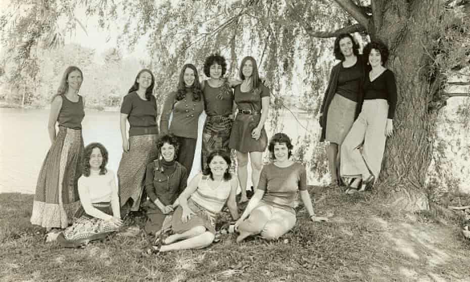 Wendy Sanford (far left) and the other founding members of Our Bodies Ourselves, c 1975