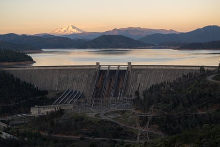 Dam across river