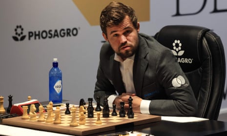 Magnus Carlsen confessed to enormous relief as he was able to take advantage of a lapse by Ian Nepomniachtchi to scramble a draw.