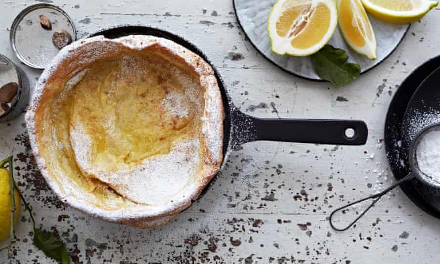 Pancake in a skillet