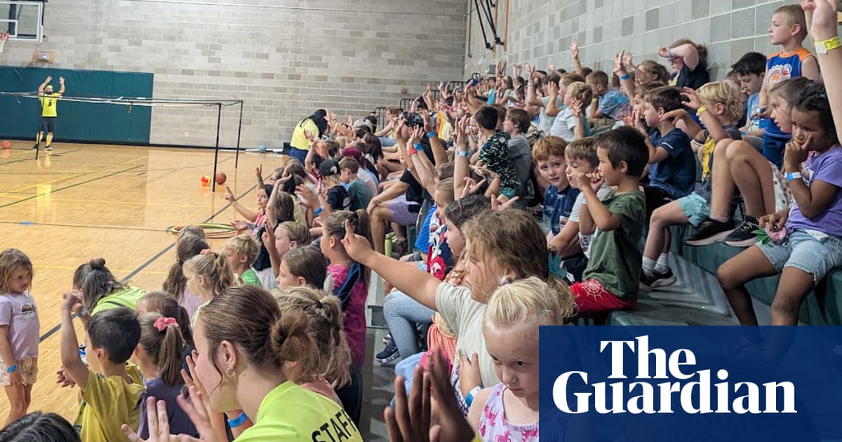Pop-up camps help US children find normalcy after wildfires: ‘ambulance chasers for good’