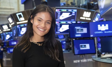 Emma Raducanu visits the New York Stock Exchange and tours the trading floor.