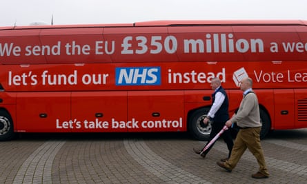 A Brexit battle bus.