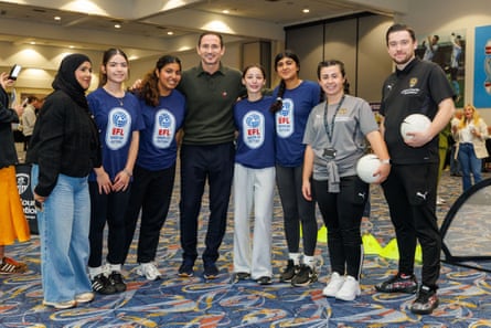 Frank Lampard with participants at the EFL’s annual week of action event.