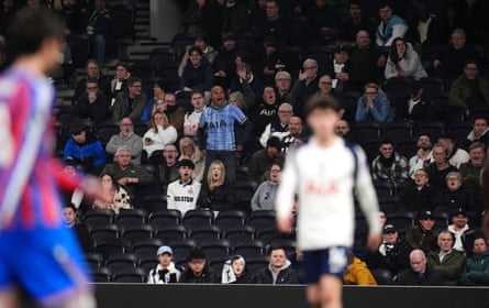 Empty seats and angry fans during Tottenham’s home defeat by Crystal Palace.