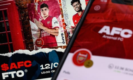 The Socios app and website display detailing Arsenal's ‘$AFC Fan Token’.