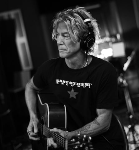 Duff McKagan in the studio, 2023.