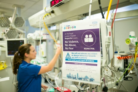 The Royal London hospital has started to give written warnings to individuals who assault staff 