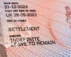 Changing UK settlement rule to 10 years is unfair | Letter