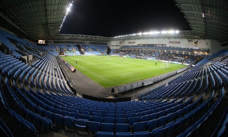 The Ricoh Arena, where dwindling gates have seen Coventry City slump the foot of League One.