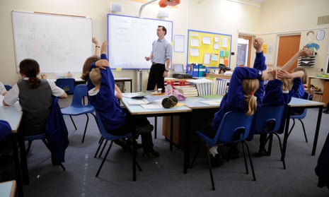 ‘Teachers felt they didn’t have the knowledge of poetry’ … a primary school classroom.