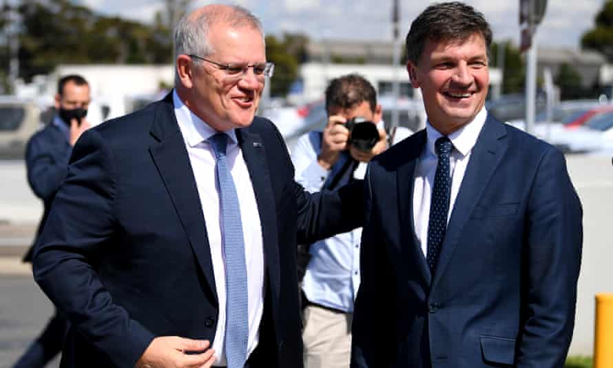 Scott Morrison and Angus Taylor