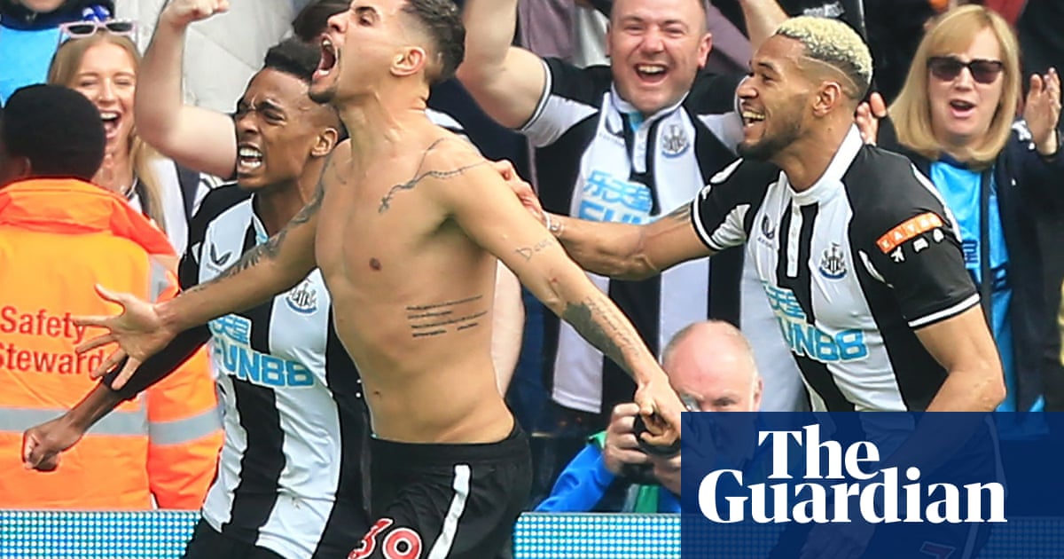 Newcastle all but safe after Bruno Guimarães’ late header sinks Leicester