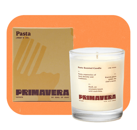 Earl of East Primavera Estate pasta-scented candle.