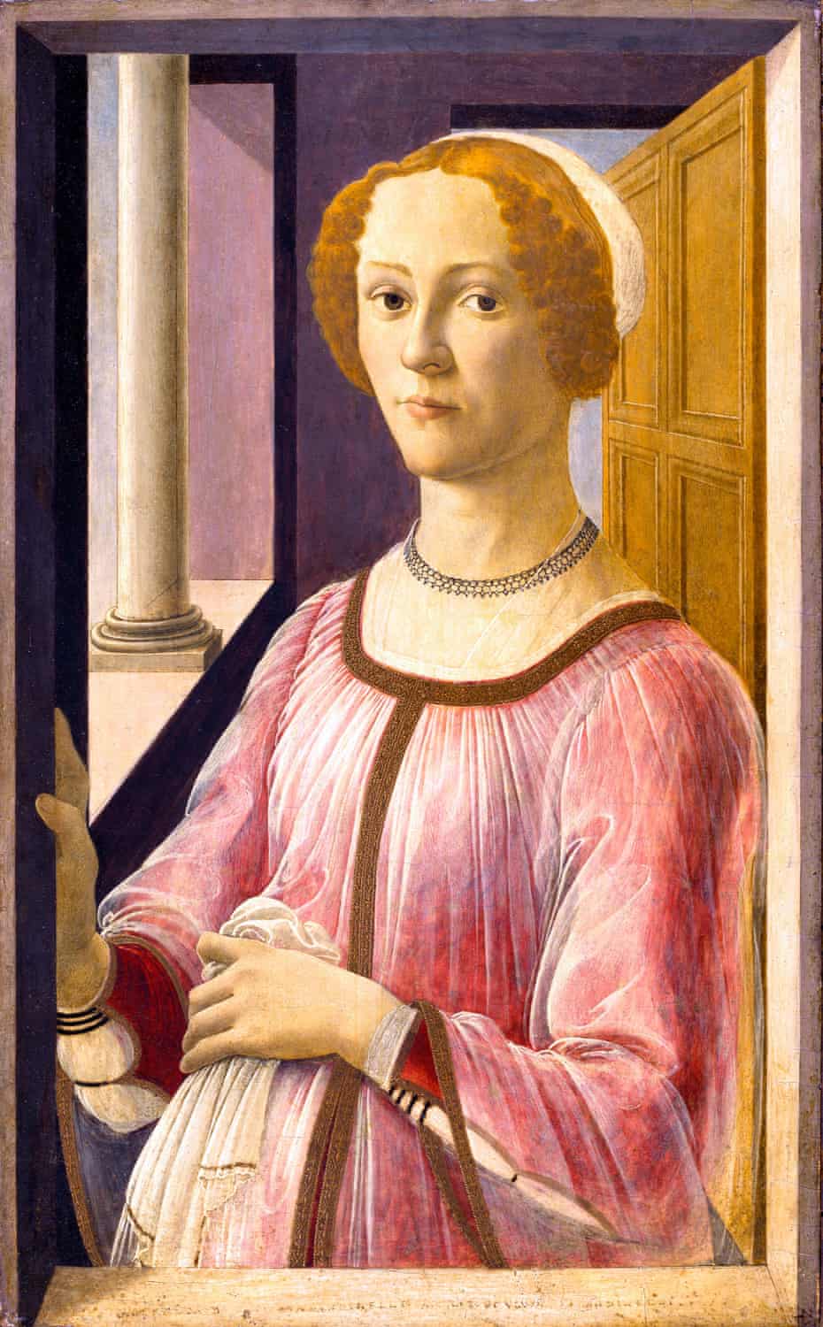 Botticelli’s Portrait of Smeralda Bandinelli, c147l, ‘breaking the frame’.