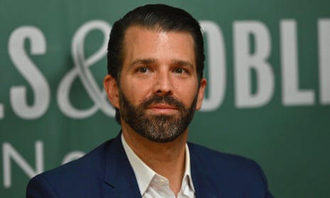 Donald Trump Jr attends a signing event for his book Triggered at Barnes &amp; Noble in New York, New York, on 5 November. 