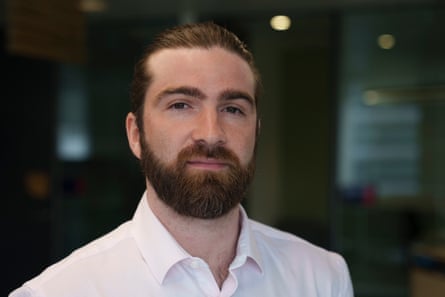 Callum Brown, senior adviser at the National Highways, in a white shirt