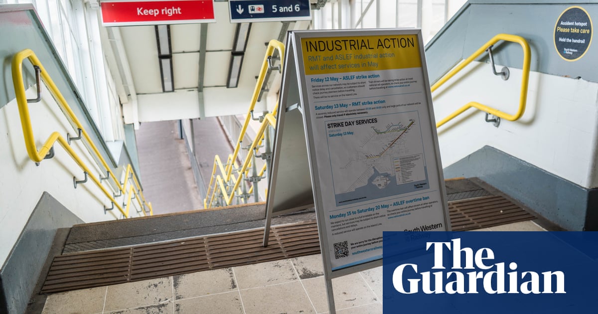 Britons face another day of disruptions as train crews stage strike