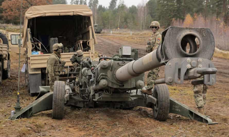 Un obusier M777 de l'armée américaine
