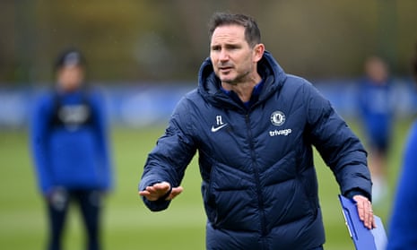 Frank Lampard during a Chelsea training session