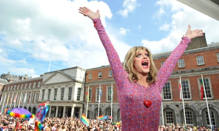 A brilliantly articulate campaigner … Panti Bliss celebrates in Dublin, following the same-sex marriage referendum in 2015.