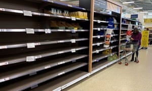 Grocery sales in the last four weeks alone amounted to £10.8bn and customers rushed to stock up on supplies.