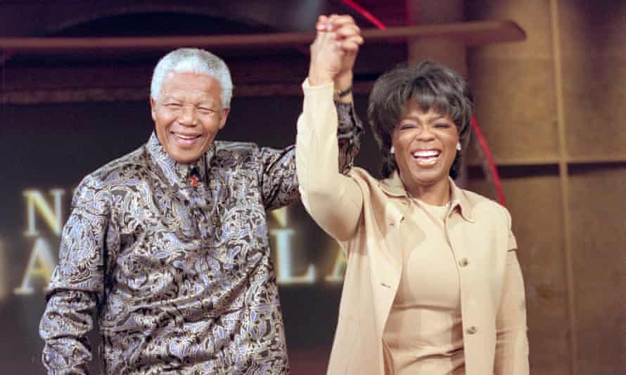 Nelson Mandela on The Oprah Winfrey Show in 2000.