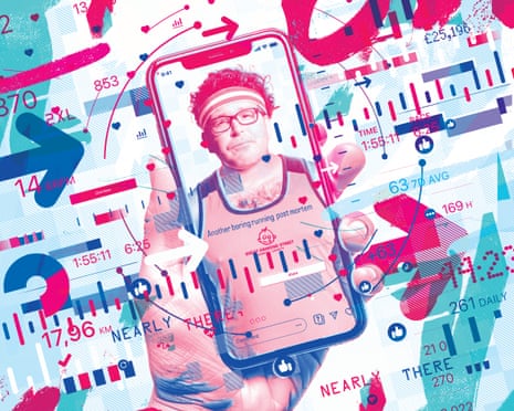 Illustration by Gary Neill for Barry Glendenning column on “what I’ve learned about running (it’s thoroughly unpleasant)“ for Guardian Sport 17 January 2026 print edition.