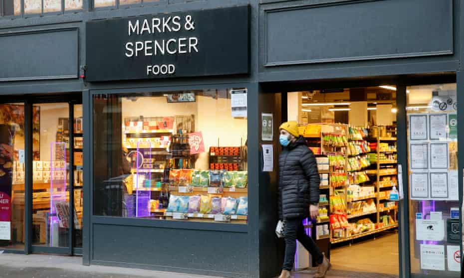 An M&amp;S food store in Paris. UK firms find goods not largely made in Britain could attract tariffs. 