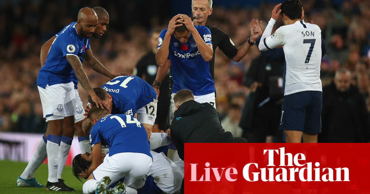 Everton 1 1 Tottenham Hotspur Premier League As It Happened Football The Guardian