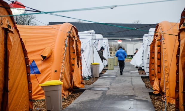 Refugee tent camp in Thisted, Denmark, 2016.