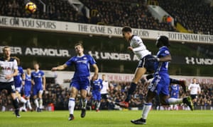 Dele Alli heads Tottenham into the lead on the stroke of half-time.