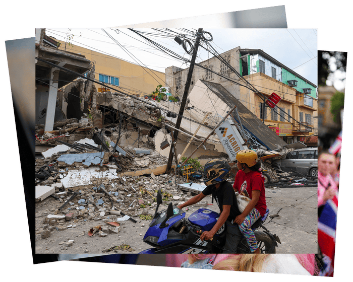 A market ablaze, a Philippine earthquake and a dairy show: photos of the day – Wednesday