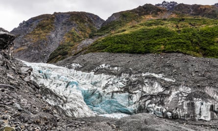 The Fox Glacier in New Zealand in winter.