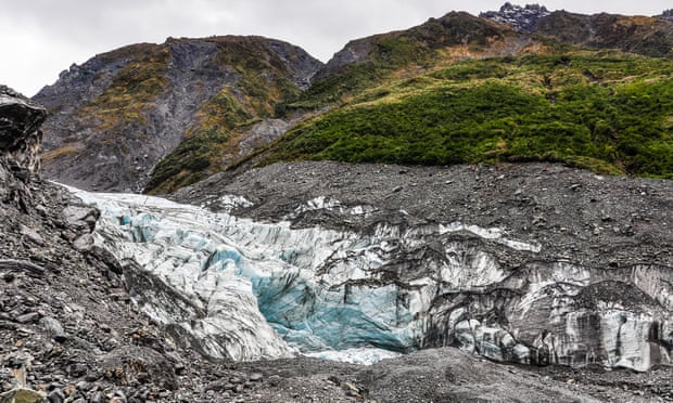 The Fox Glacier in New Zealand in winter.