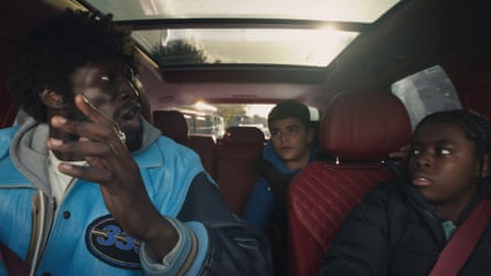 ‘Humour, vulnerability and quiet transformation’ … Stormzy with Klevis Brahja and Jaydon Eastman in Big Man.