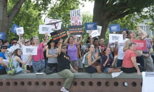 A gun control rally in Washington DC in 2016.
