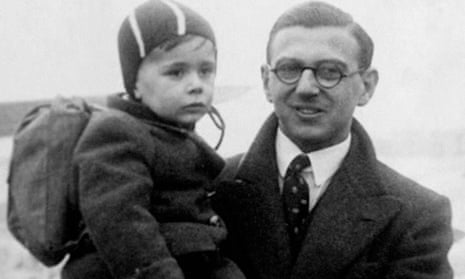 Nicholas Winton with one of the children he rescued