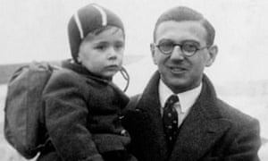 Nicholas Winton with one of the children he rescued.