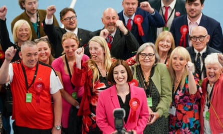 Labour activists cheering