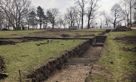 Foundations of the camp, previously unknown to Prague historians, were discovered during a dig.