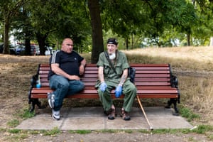 Emin and his friend Paul, 5 August.