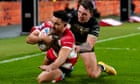 Niall Evalds scores two tries in Hull KR's crushing derby win over 11-man Hull FC