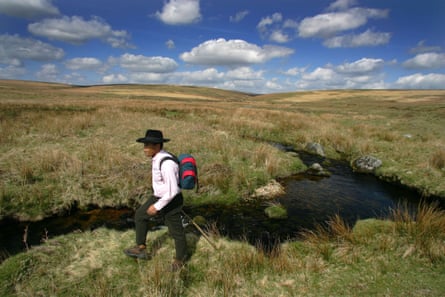 Wilfred Emmanuel-Jones walking on Dartmoor.