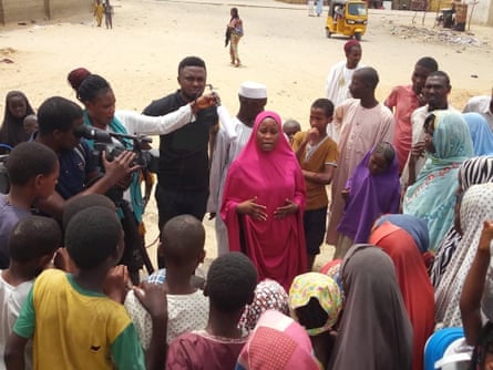 Hadiza, leader of the anti-trafficking campaign group in the Madinatu IDP camp