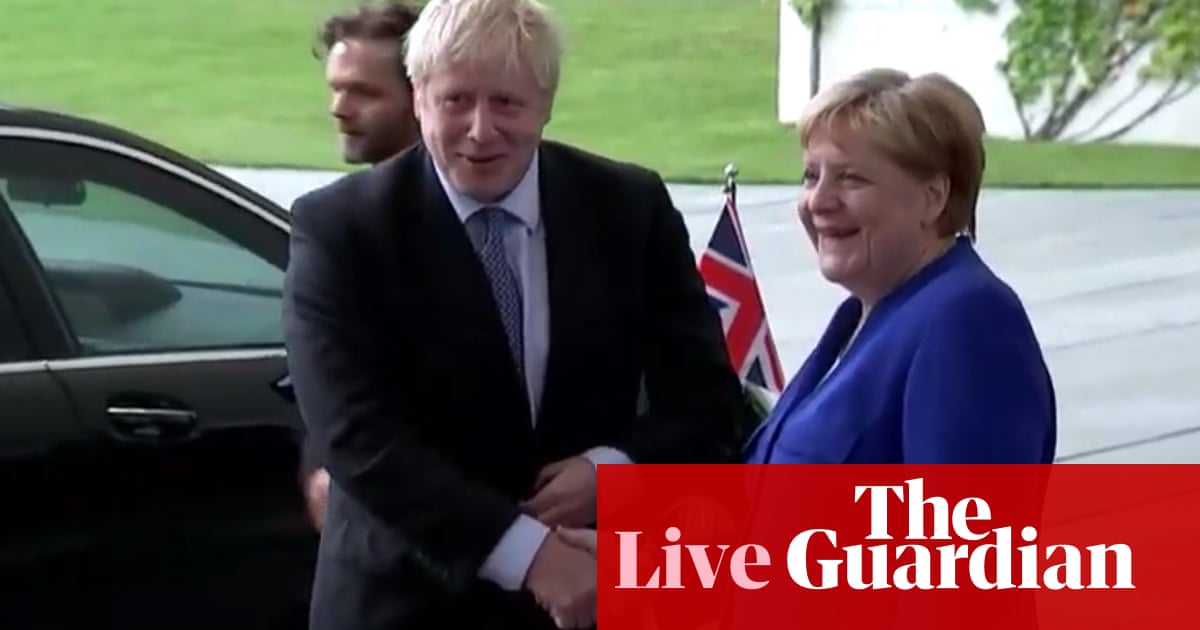 Brexit: Boris Johnson to meet Merkel as France says no deal now most likely outcome - live news