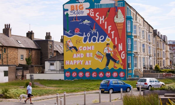 A newly unveiled wall mural brightening up the Sandylands Promenade in Morecambe.