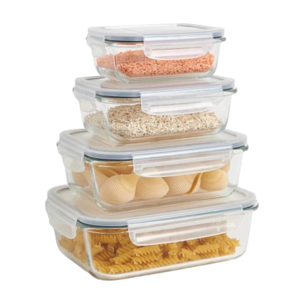 John Lewis Airtight Leak-Proof Glass Storage Container, Clear