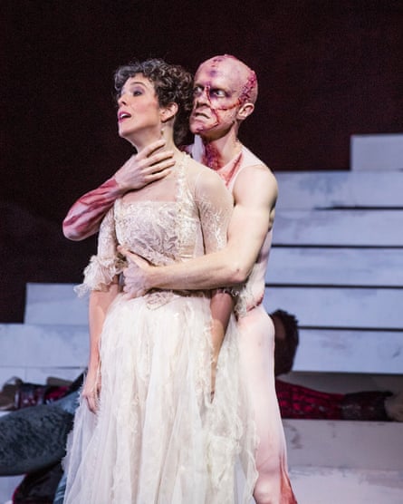 ‘Like a cat with a mouse’: Steven McRae as the Creature with Laura Morera as Elizabeth.