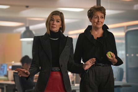 Rosamund Pike as Alex Fox and Fiona Shaw as Felicity Chase in Ladies First.